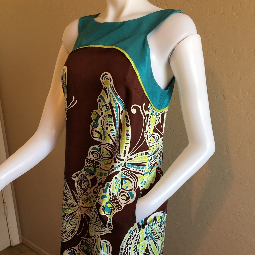 Donna Morgan Butterfly Patterned Dress